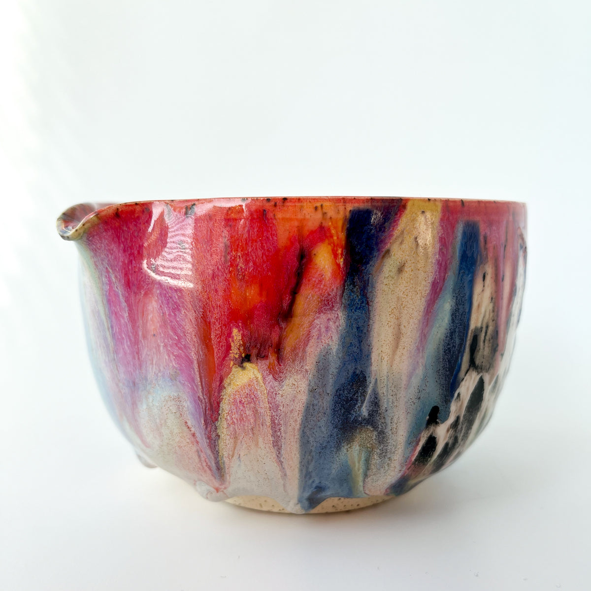 rainbow glaze matcha bowl no.9