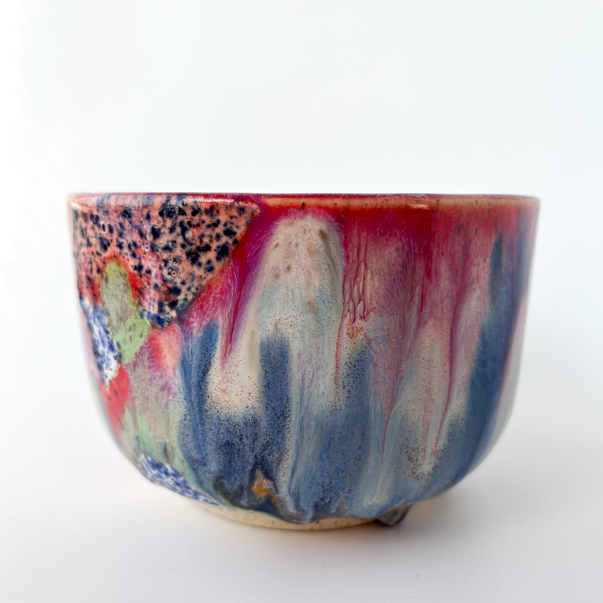 rainbow glaze matcha bowl no.8