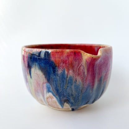 rainbow glaze matcha bowl no.3