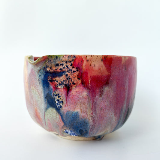 rainbow glaze matcha bowl no.2
