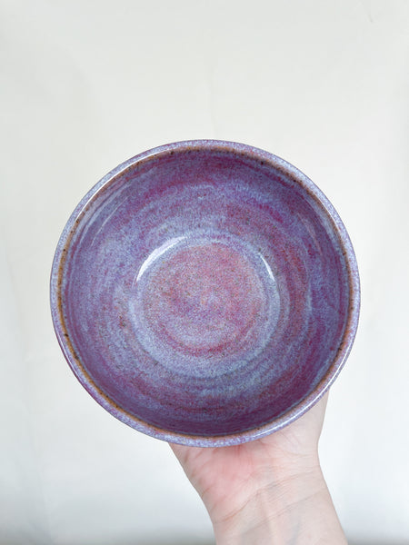 big soup bowl in lavender haze