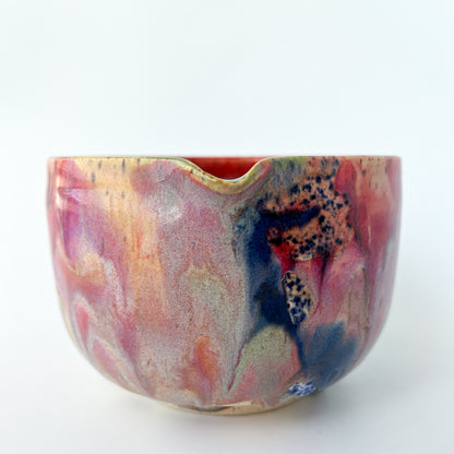 rainbow glaze matcha bowl no.2