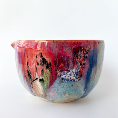 rainbow glaze matcha bowl no.3