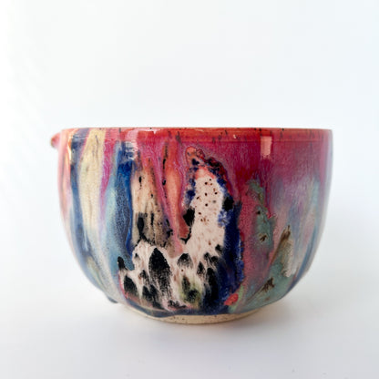 rainbow glaze matcha bowl no.9