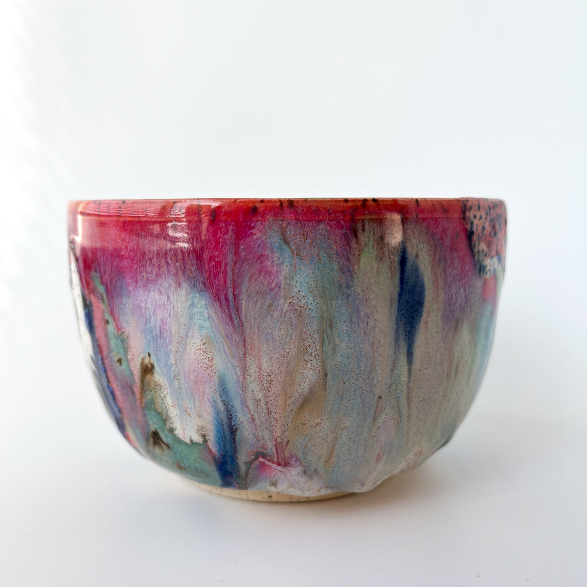 rainbow glaze matcha bowl no.9