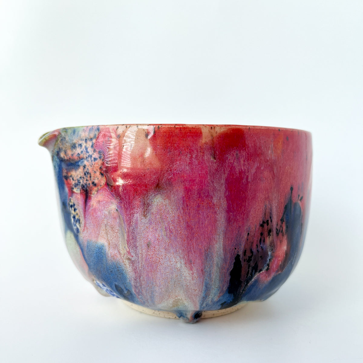rainbow glaze matcha bowl no.2