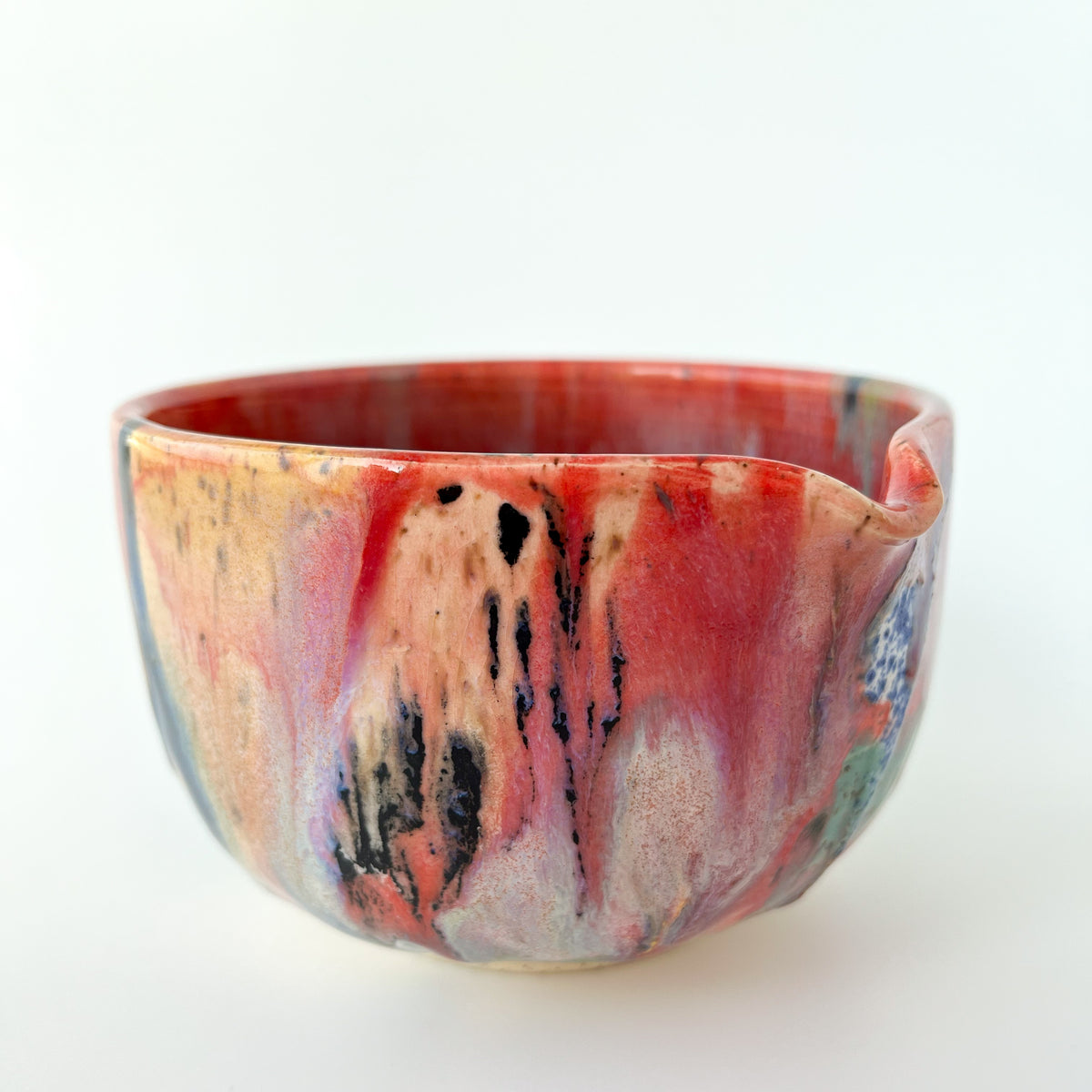 rainbow glaze matcha bowl no.7
