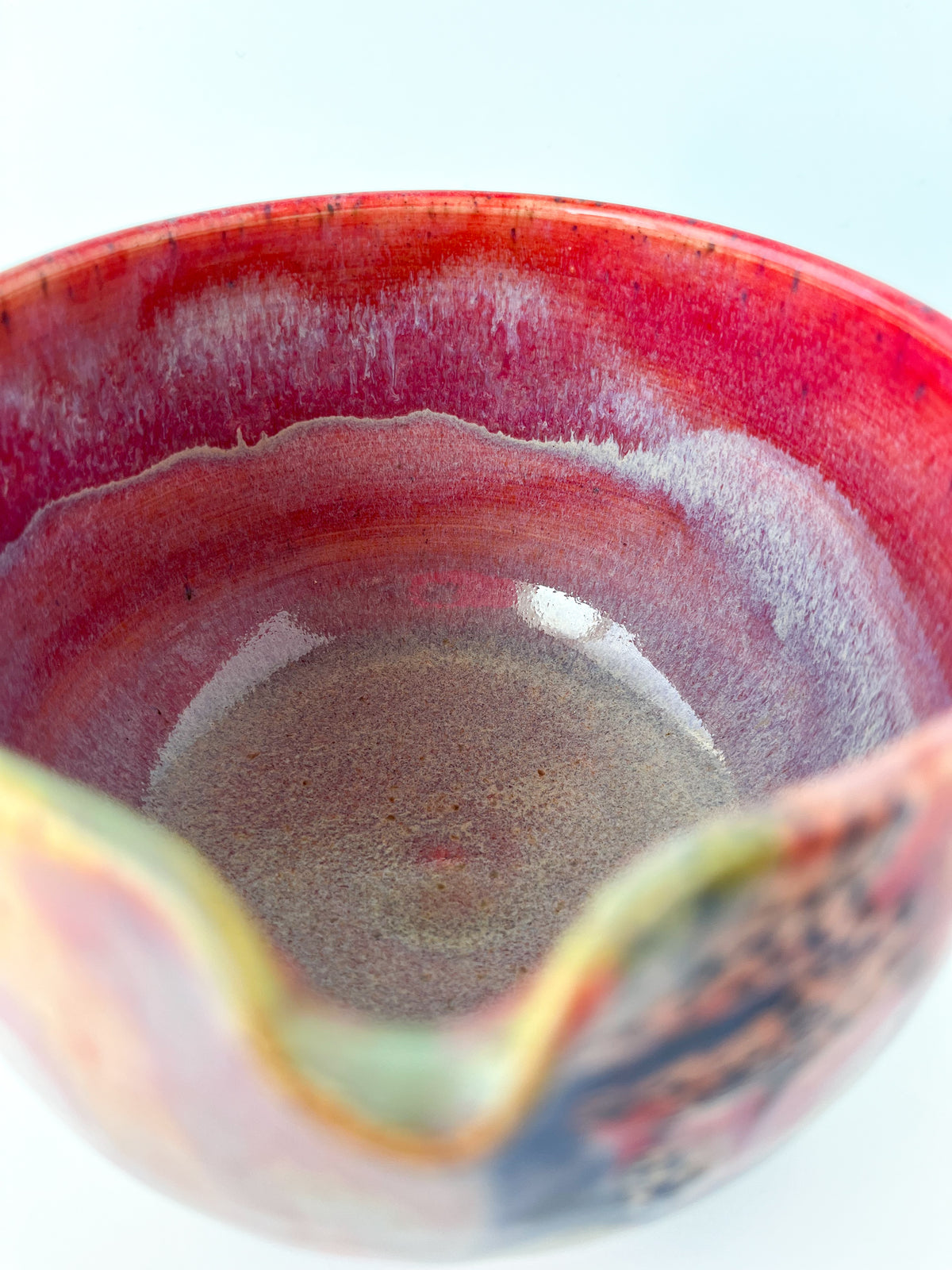 rainbow glaze matcha bowl no.2
