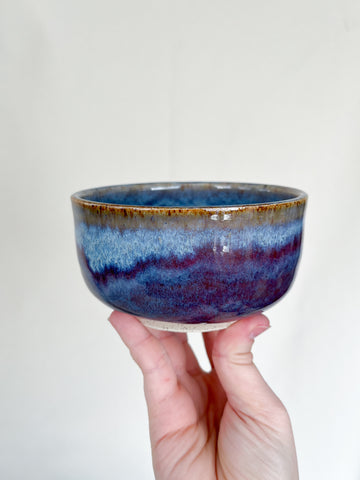 little soup bowl in purple galaxy