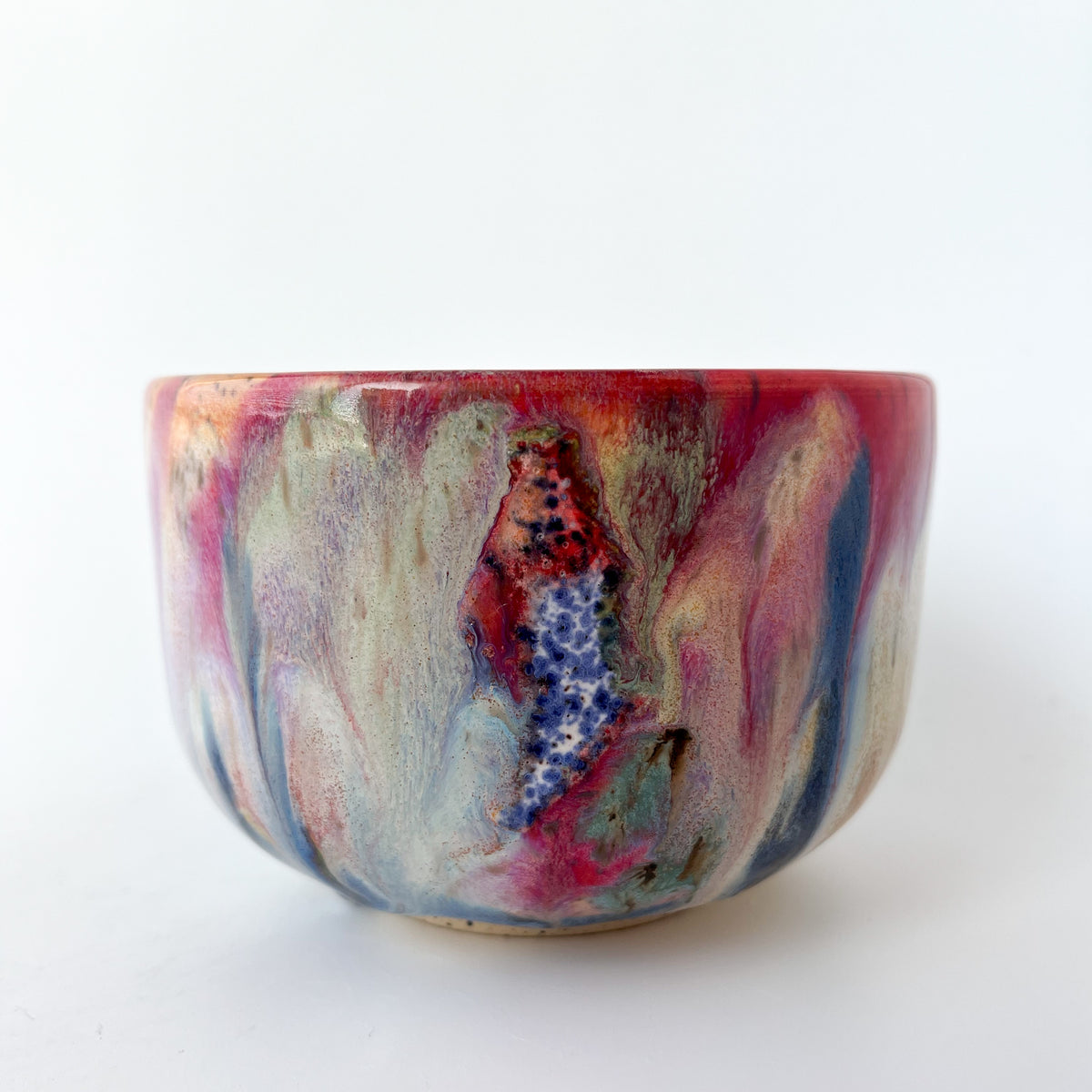 rainbow glaze matcha bowl no.6