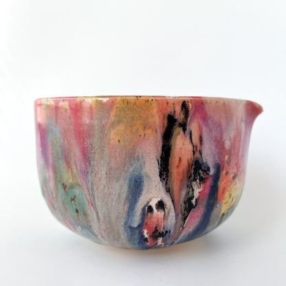 rainbow glaze matcha bowl no.4