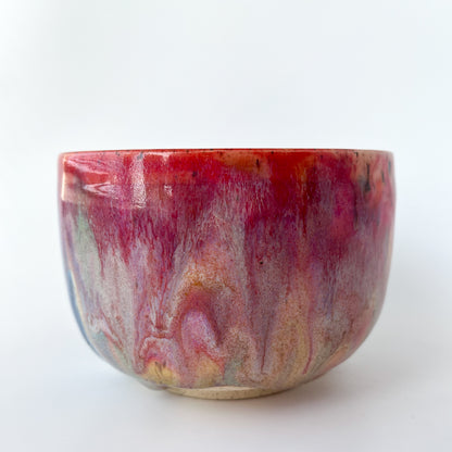 rainbow glaze matcha bowl no.2