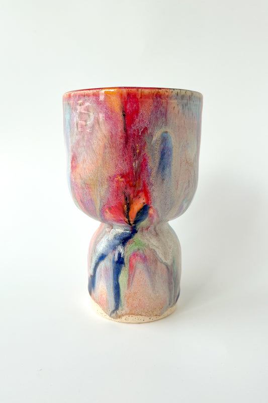 rainbow glaze goblet no.1