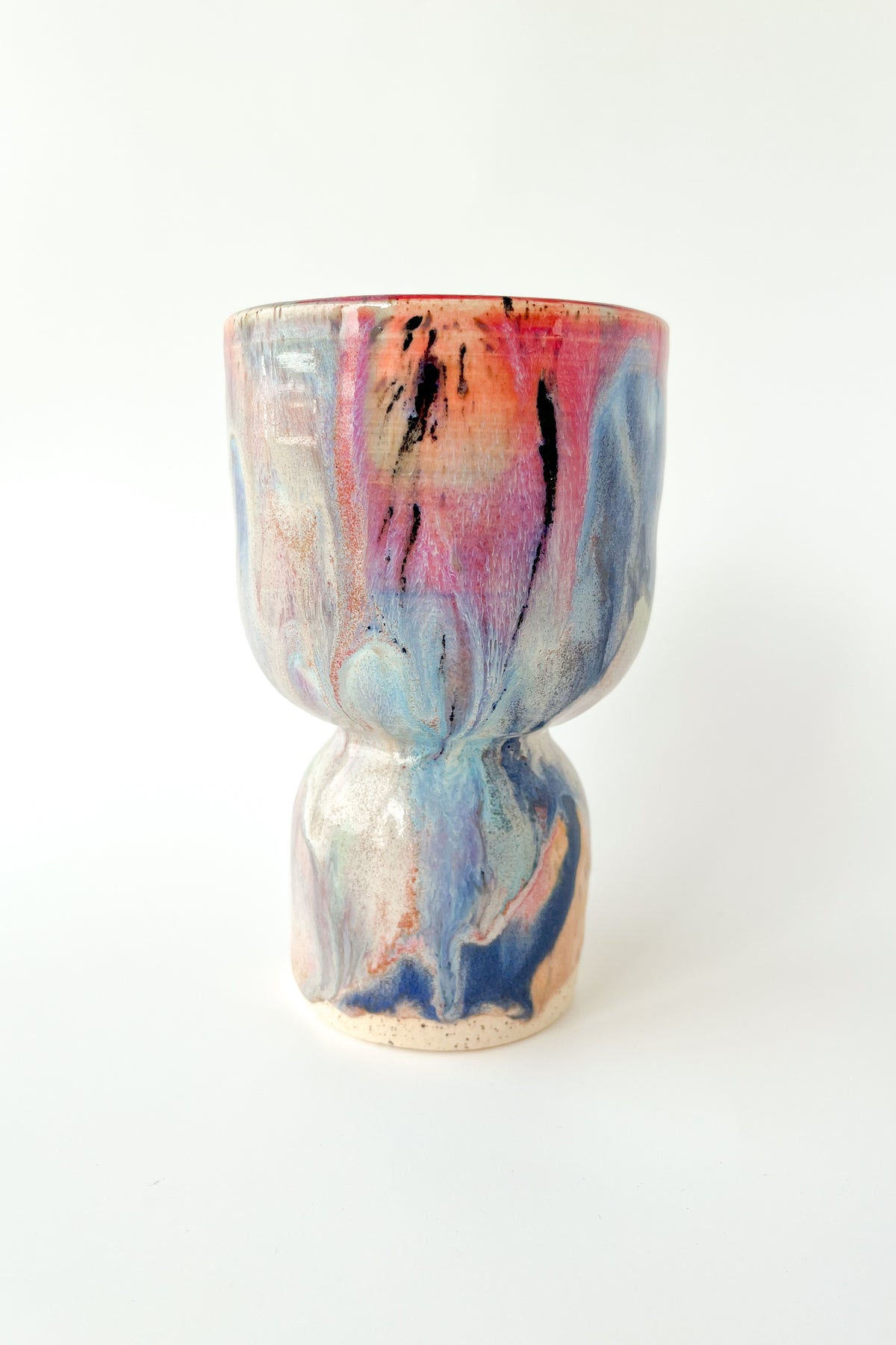 rainbow glaze goblet no.1