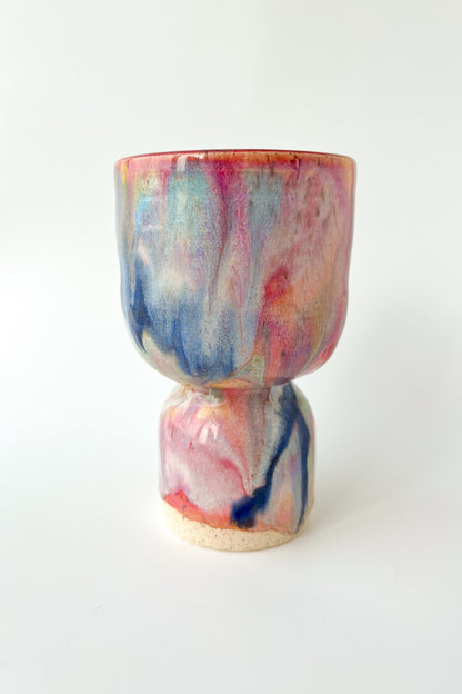 rainbow glaze goblet no.1