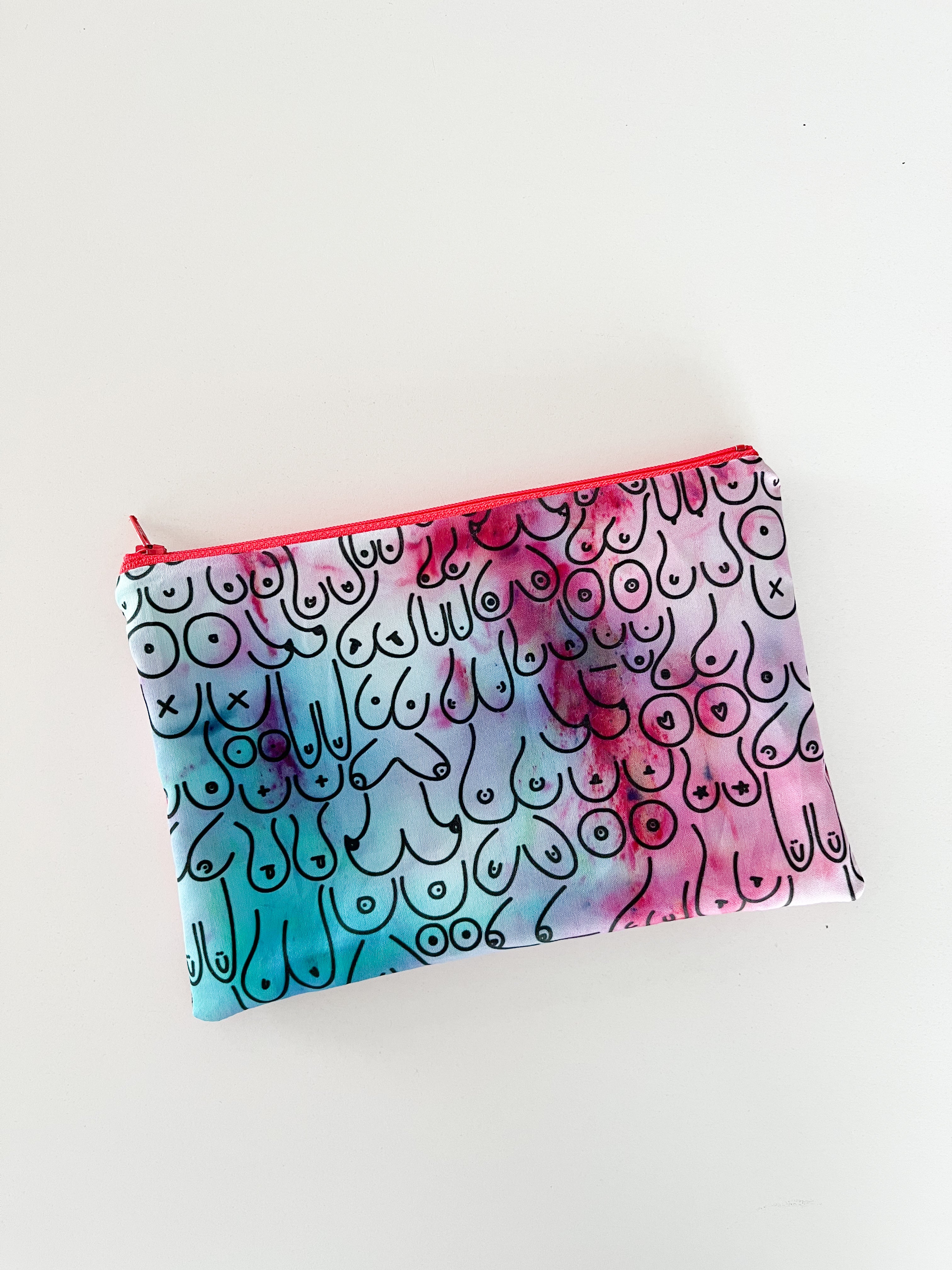 boobie zippered pouch