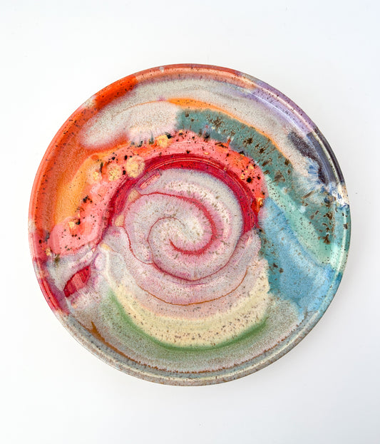 rainbow glazed plate no.2
