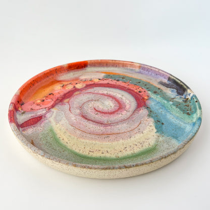 rainbow glazed plate no.2