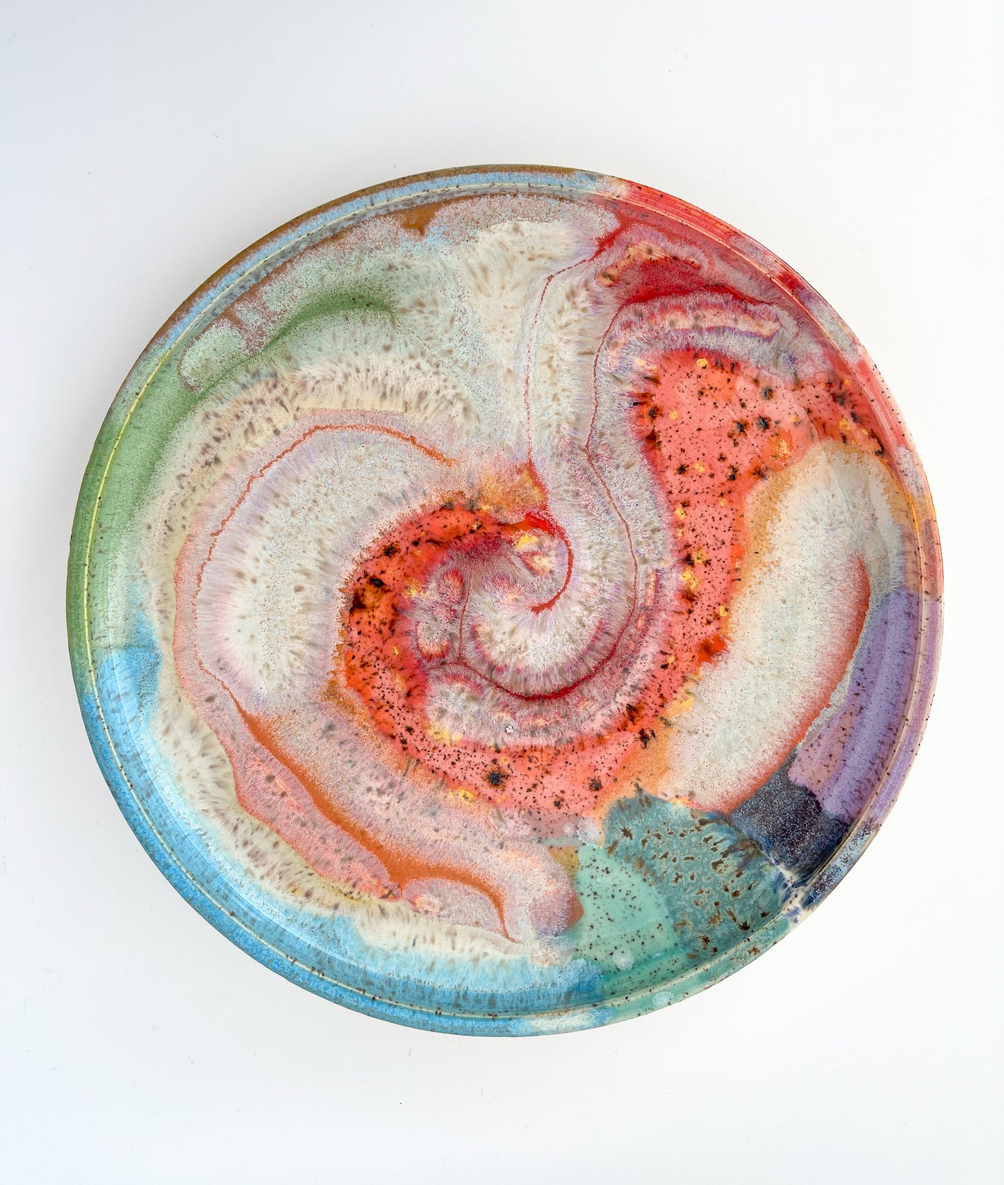 rainbow glazed plate no.3