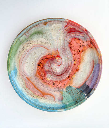 rainbow glazed plate no.3
