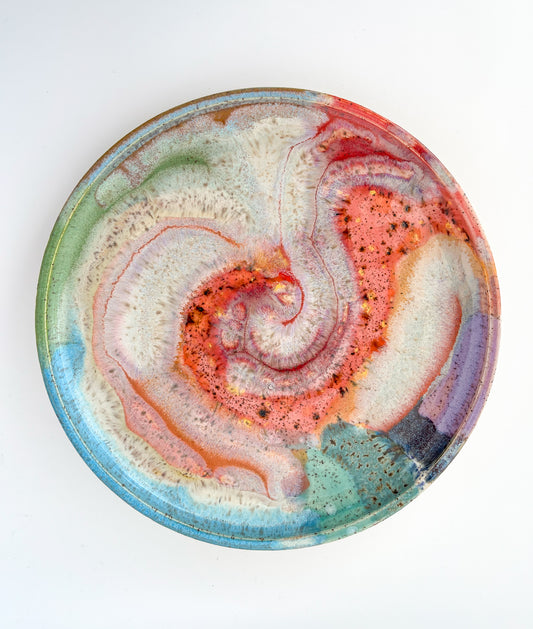 rainbow glazed plate no.3