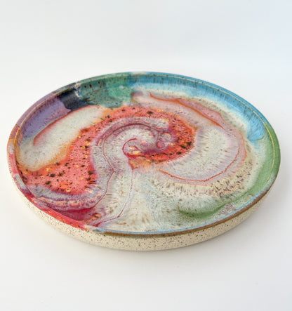 rainbow glazed plate no.3