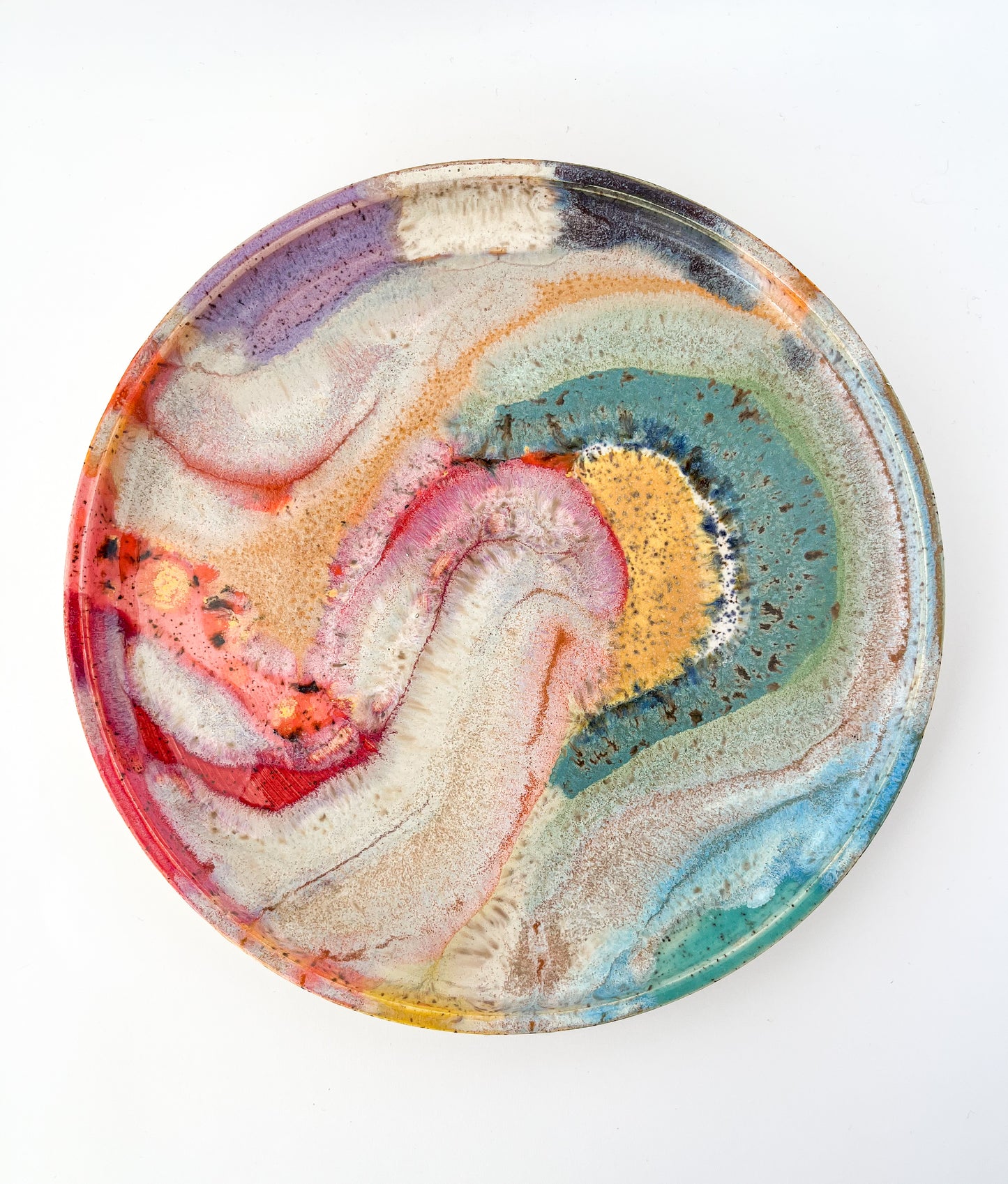 rainbow glazed plate no.4