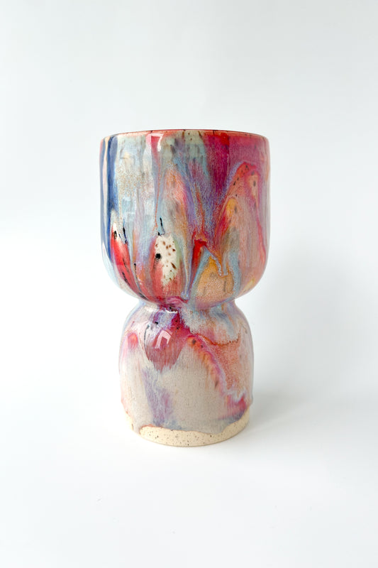 rainbow glaze goblet no.2