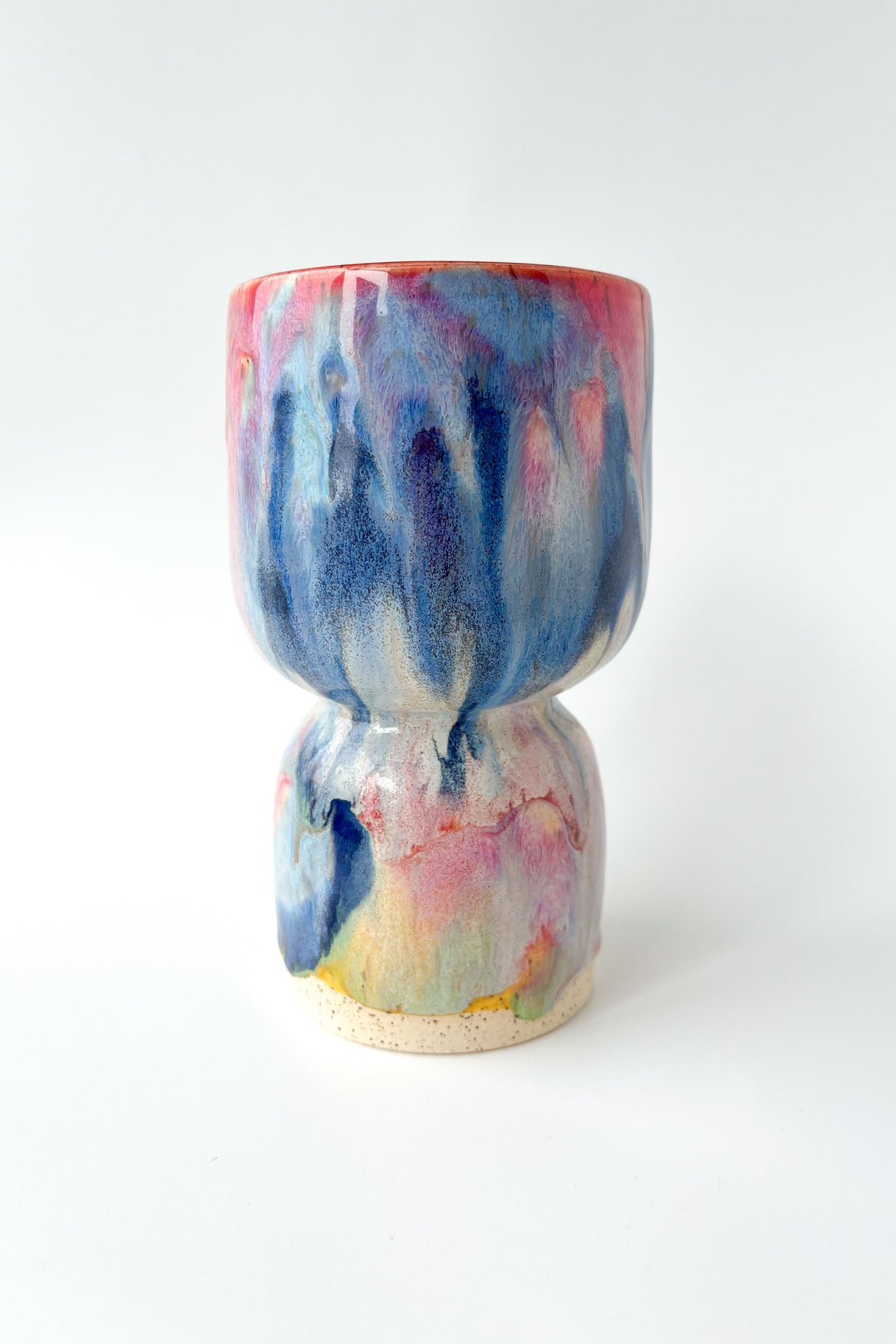 rainbow glaze goblet no.2