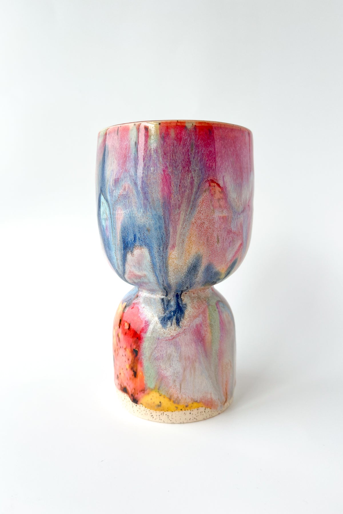 rainbow glaze goblet no.3