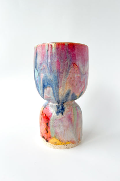 rainbow glaze goblet no.3