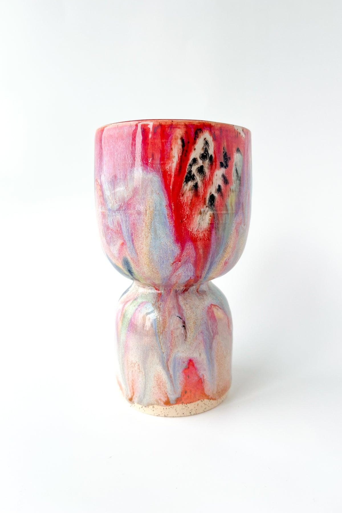 rainbow glaze goblet no.3