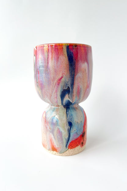 rainbow glaze goblet no.3