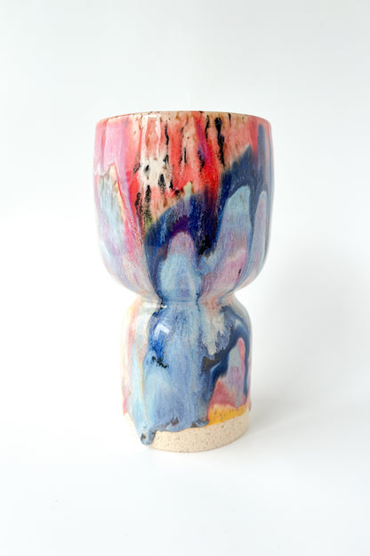 rainbow glaze goblet no.4
