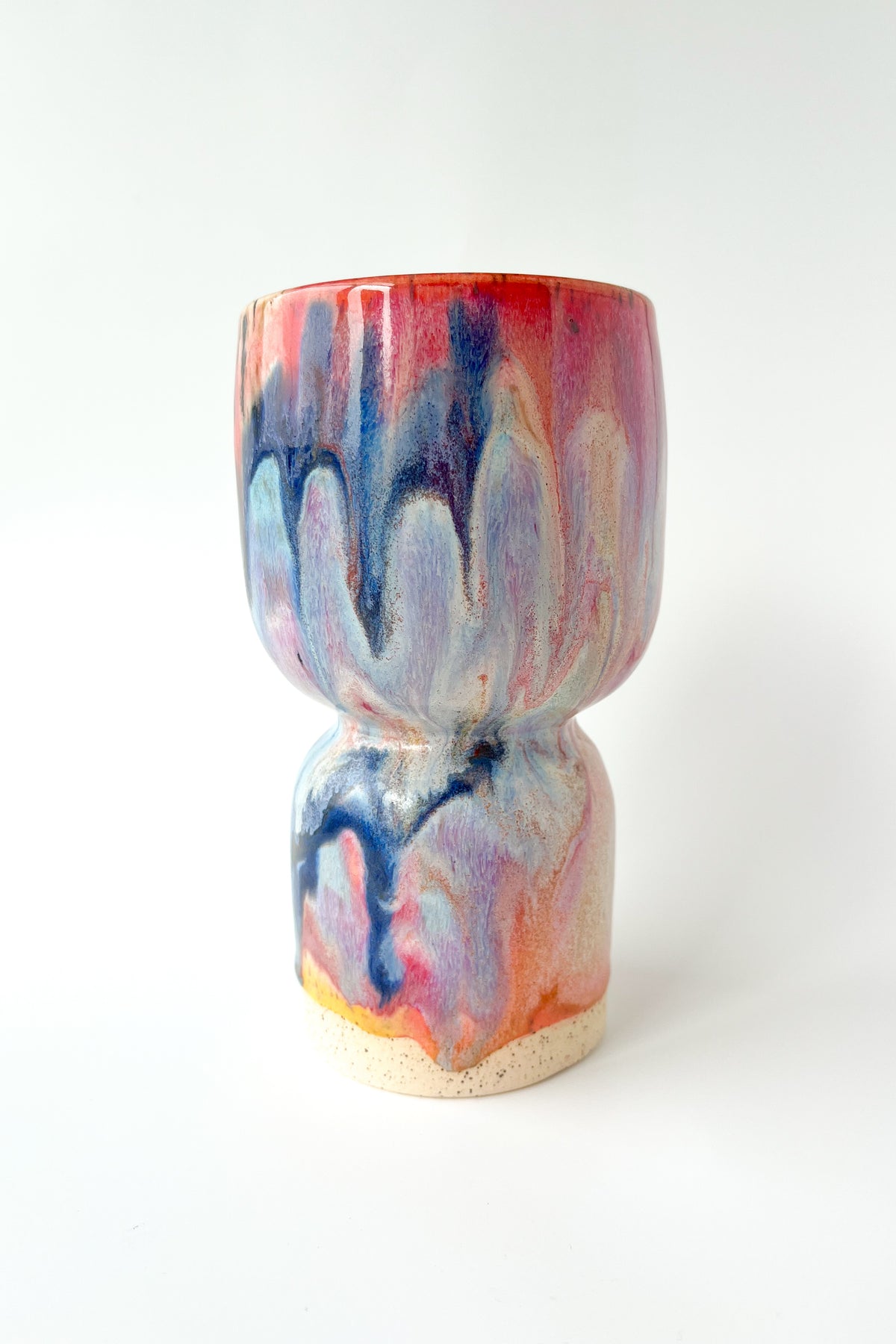 rainbow glaze goblet no.4