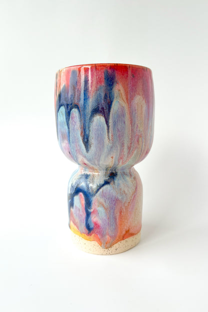 rainbow glaze goblet no.4