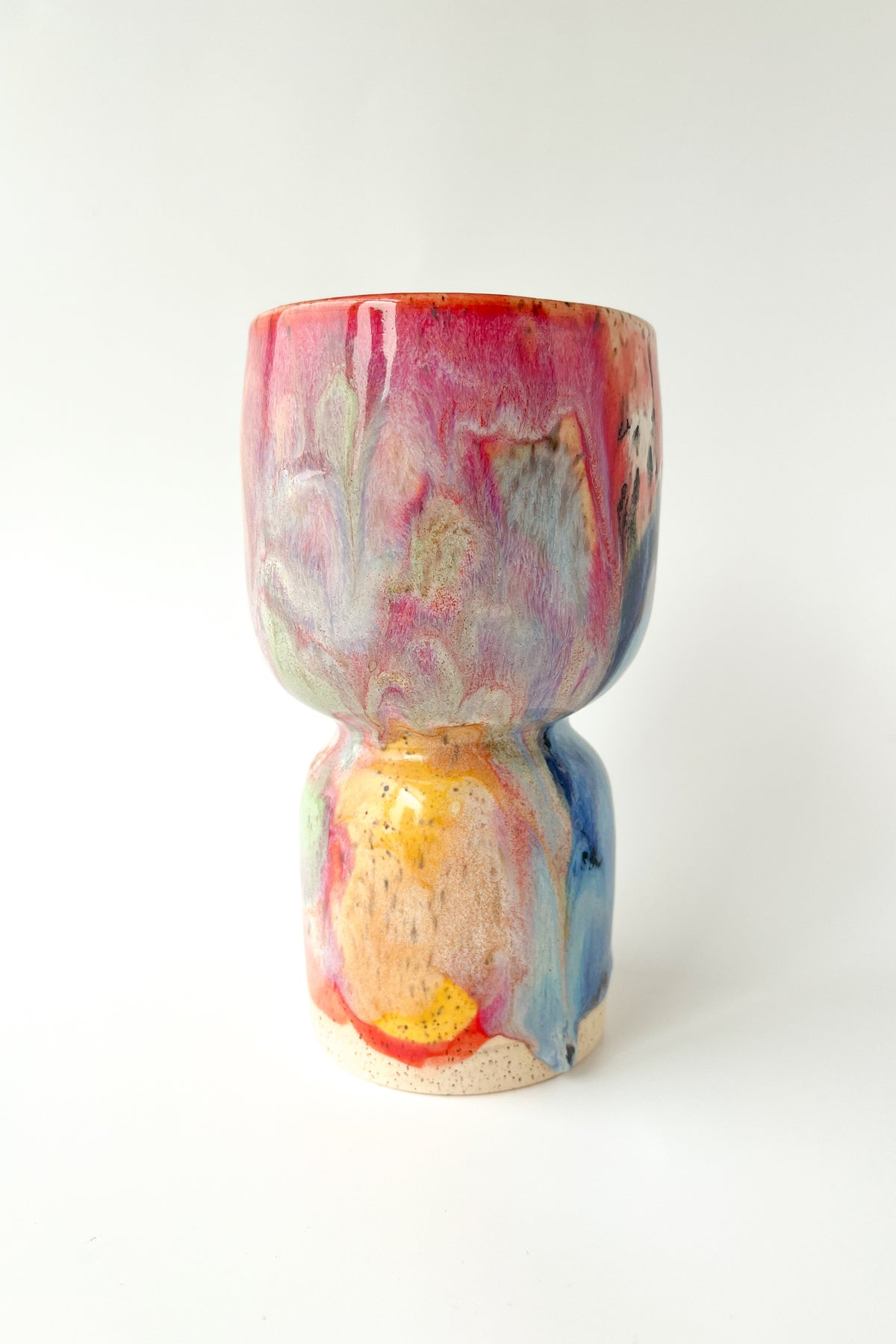 rainbow glaze goblet no.4