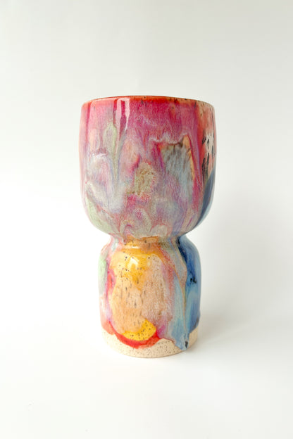 rainbow glaze goblet no.4