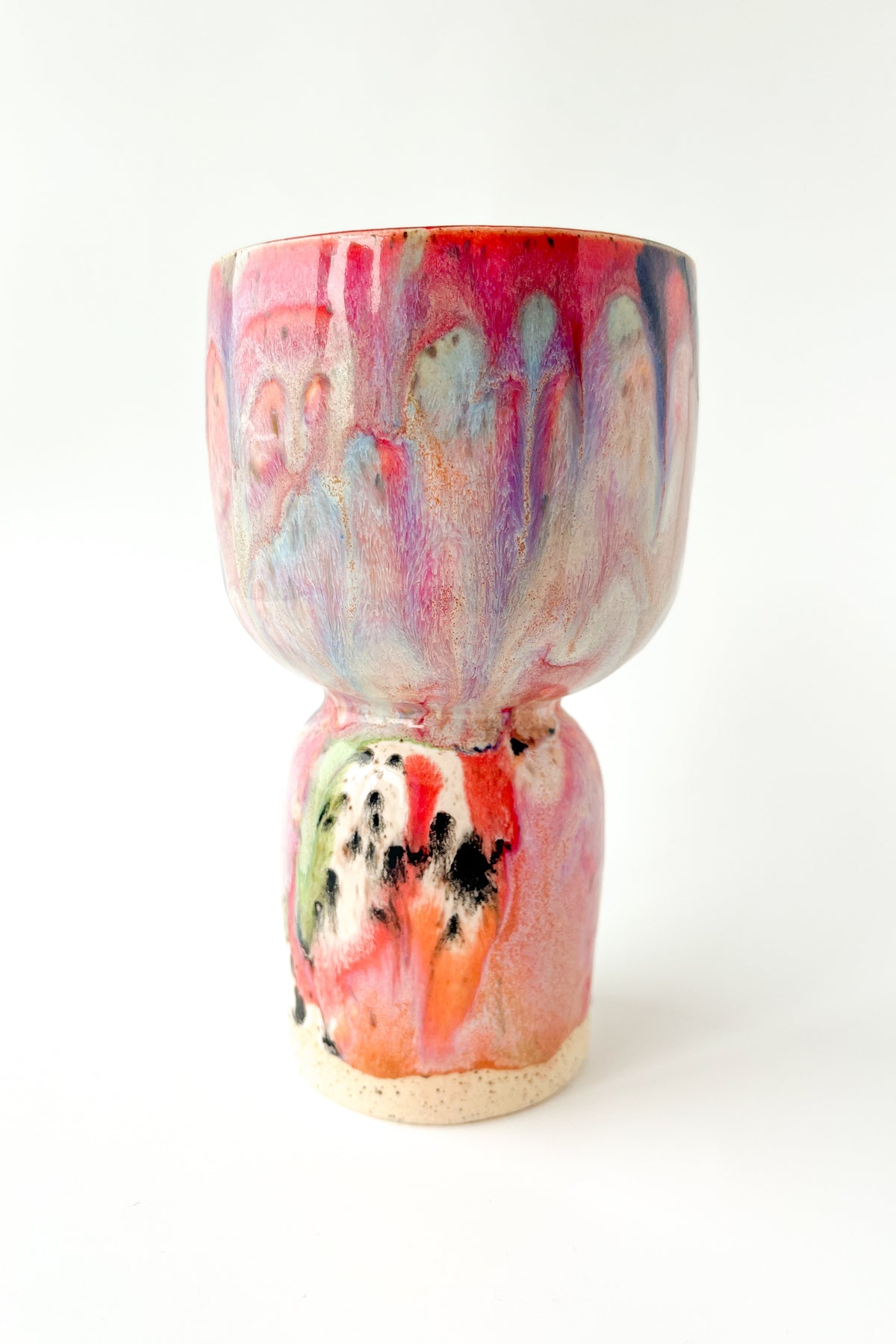 rainbow glaze goblet no.5