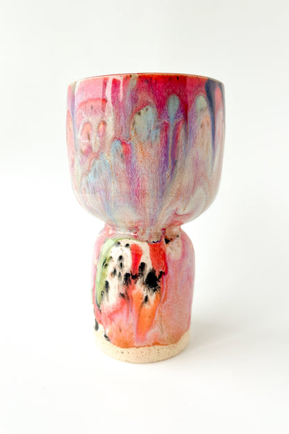 rainbow glaze goblet no.5