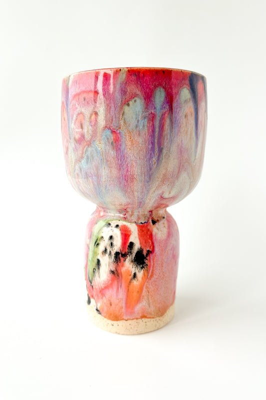 rainbow glaze goblet no.5