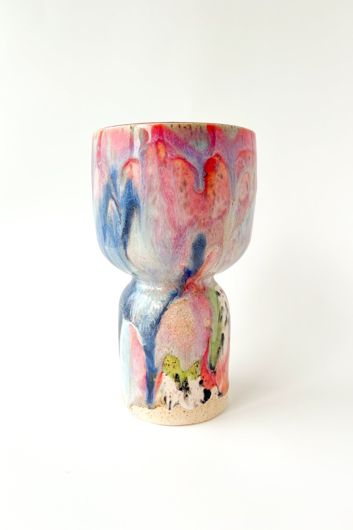 rainbow glaze goblet no.5