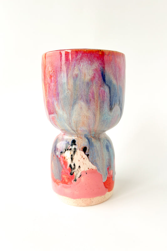 rainbow glaze goblet no.6