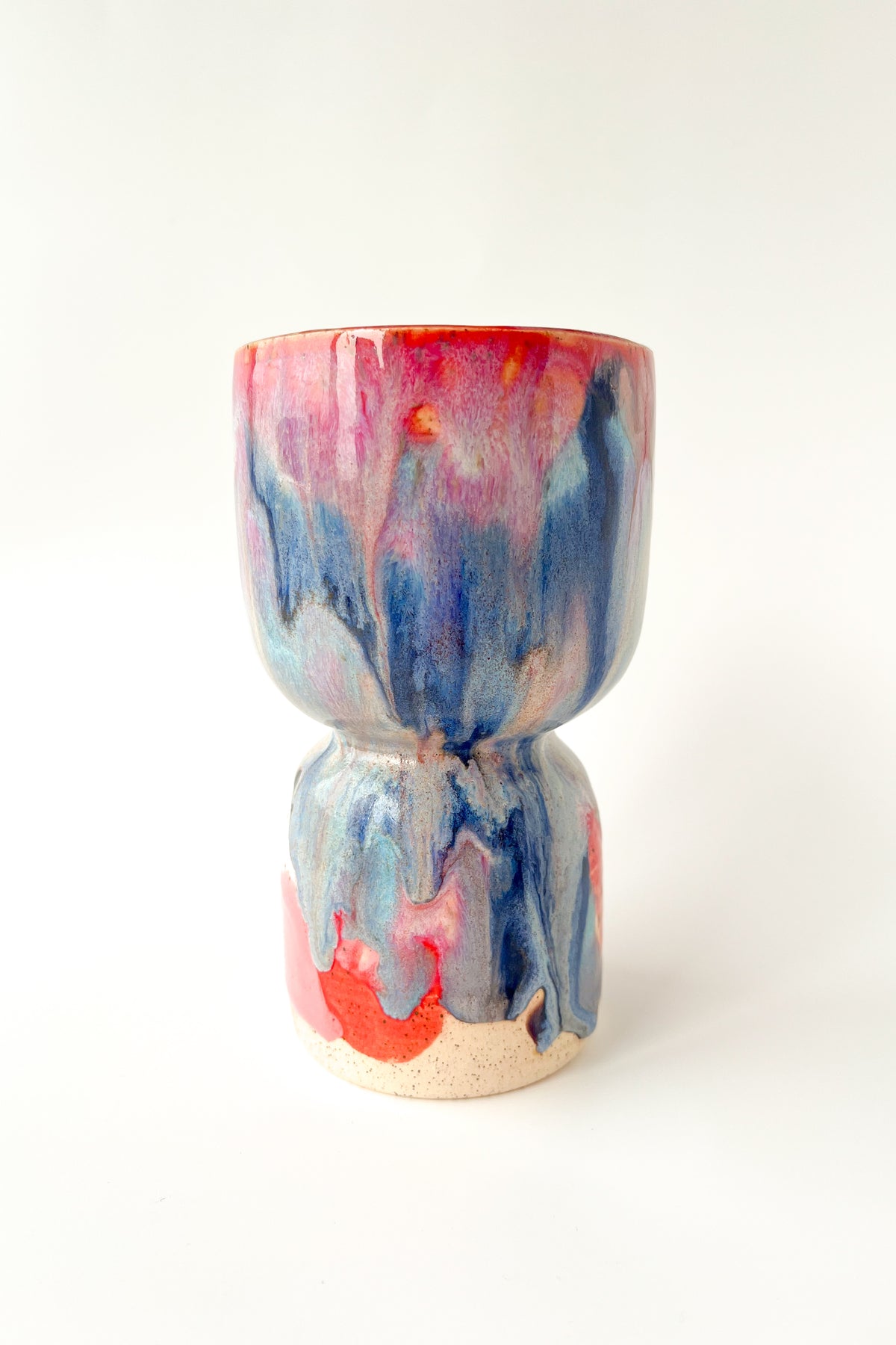 rainbow glaze goblet no.6