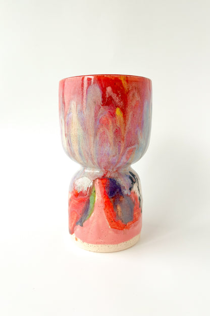 rainbow glaze goblet no.6