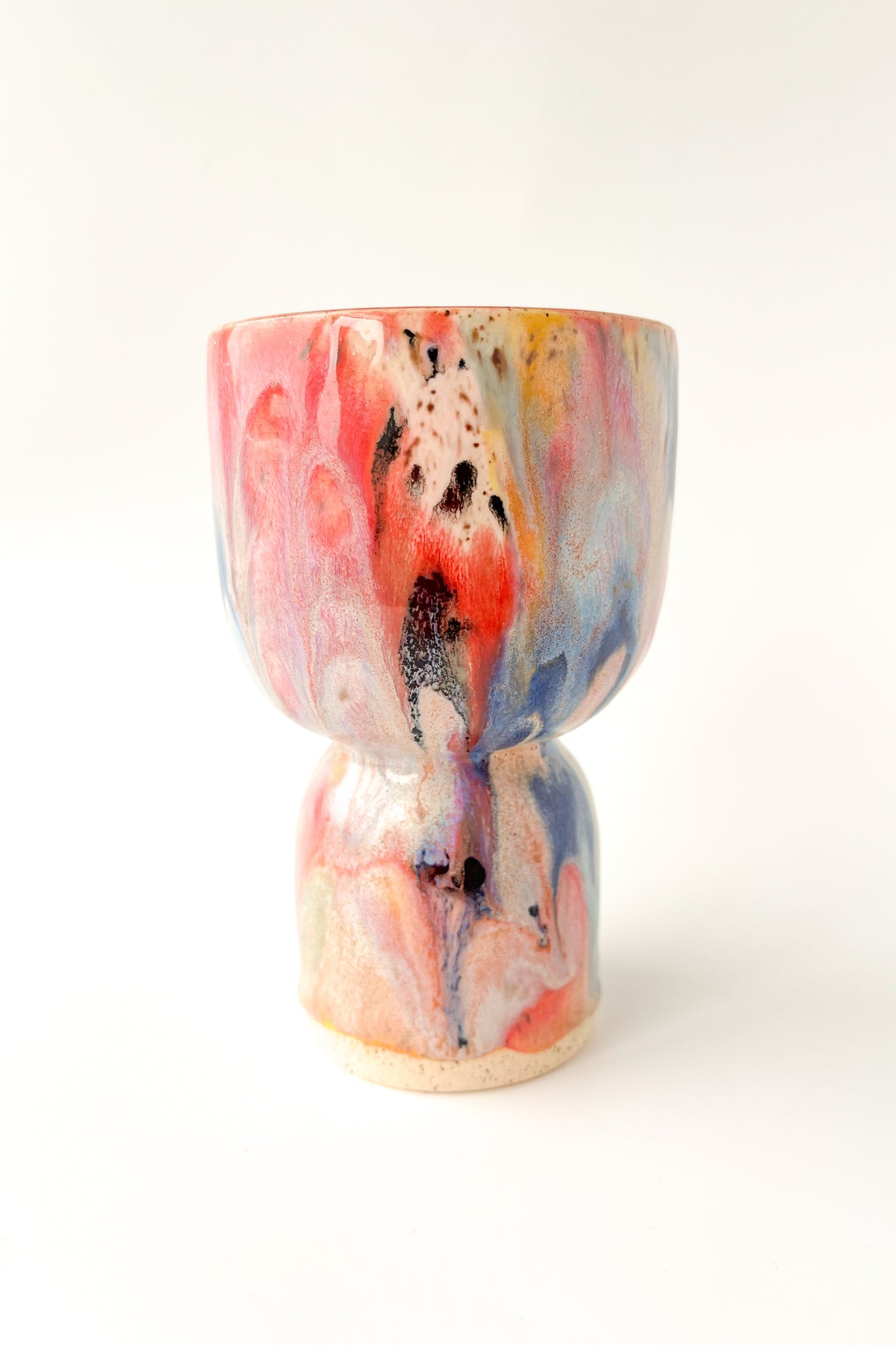 rainbow glaze goblet no.7