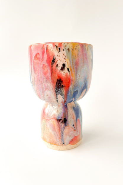rainbow glaze goblet no.7
