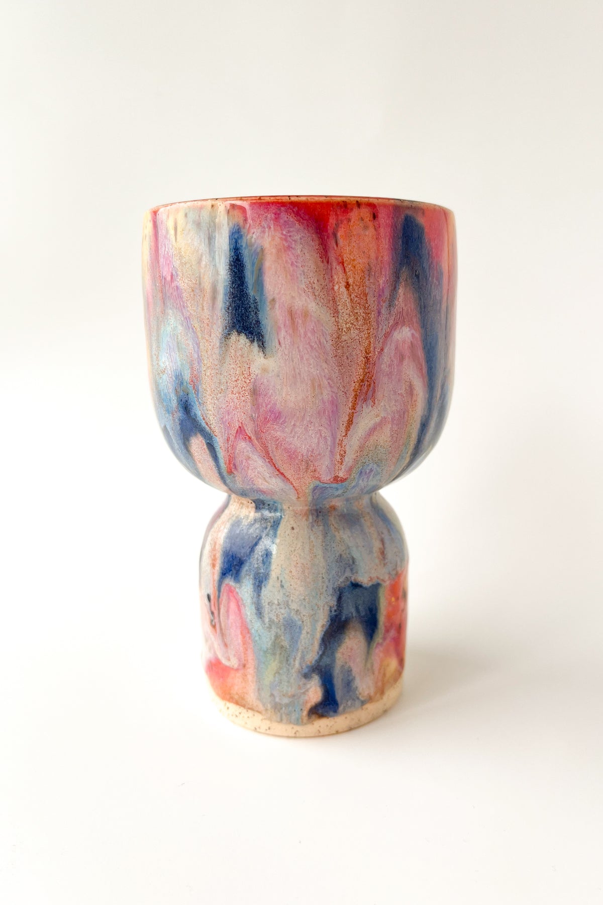 rainbow glaze goblet no.7