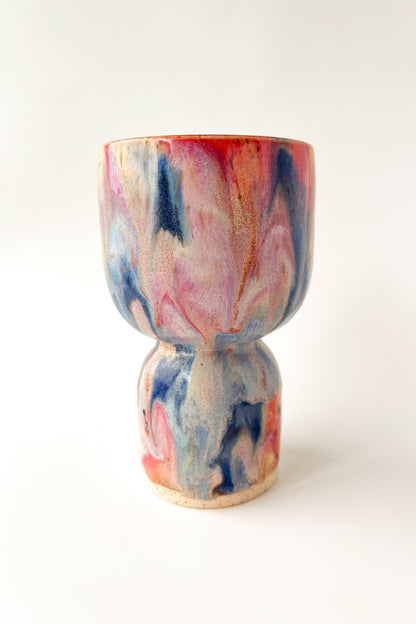 rainbow glaze goblet no.7