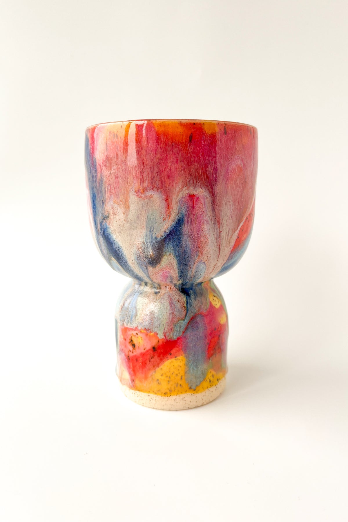 rainbow glaze goblet no.7